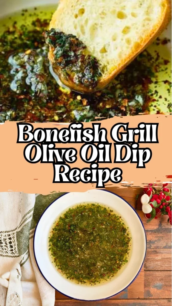 Copycat Bonefish Grill Olive Oil Dip Recipe