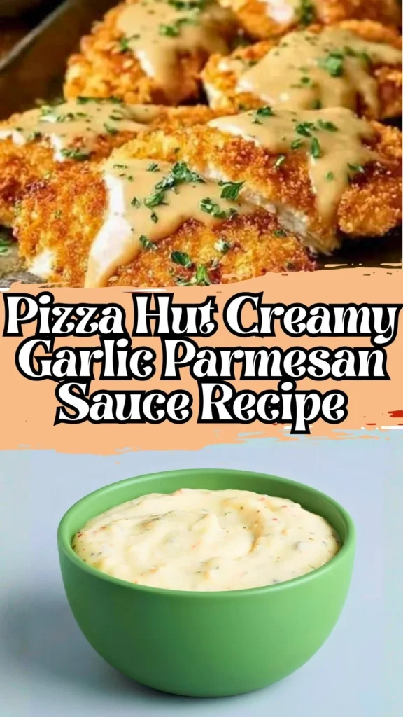 Copycat Pizza Hut Creamy Garlic Parmesan Sauce Recipe
