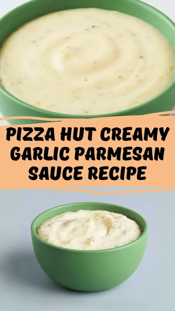 Easy Pizza Hut Creamy Garlic Parmesan Sauce Recipe