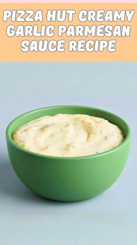 Pizza Hut Creamy Garlic Parmesan Sauce