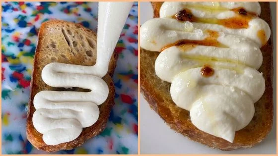 Add the whipped ricotta