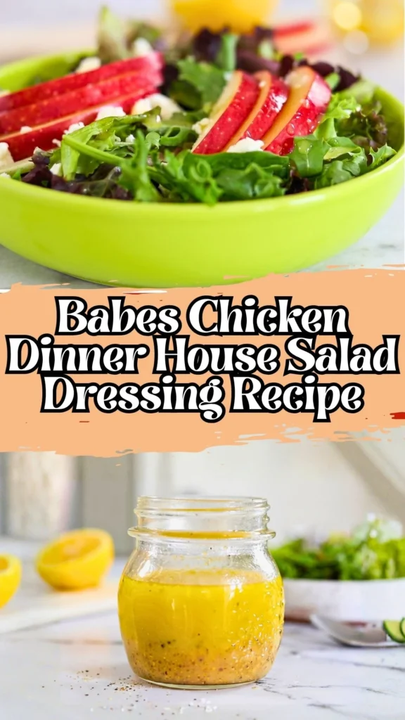 Copycat Babes Chicken Dinner House Salad Dressing