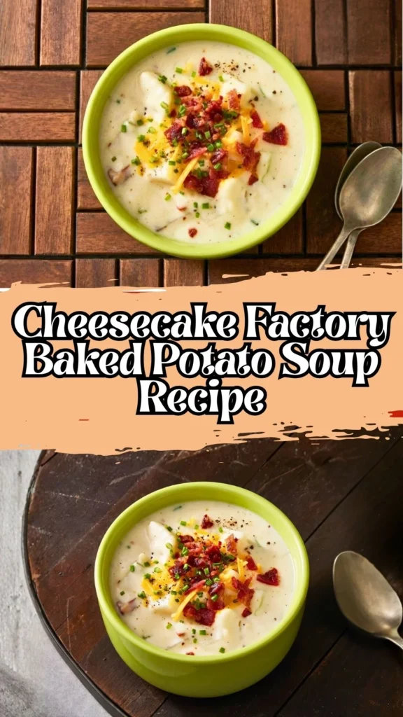 Copycat Cheesecake Factory Baked Potato Soup