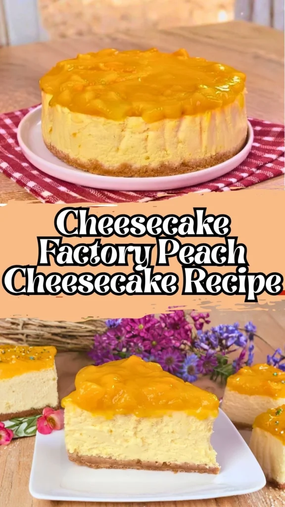 Copycat Cheesecake Factory Peach Cheesecake Recipe
