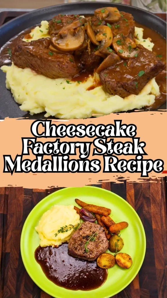 Copycat Cheesecake Factory Steak Medallions Recipe