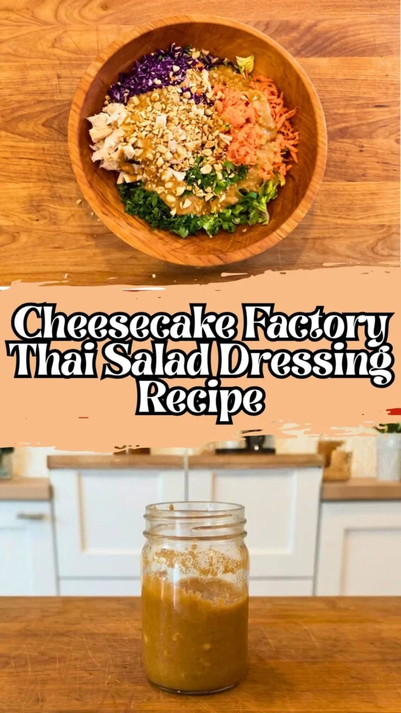 Copycat Cheesecake Factory Thai Salad Dressing