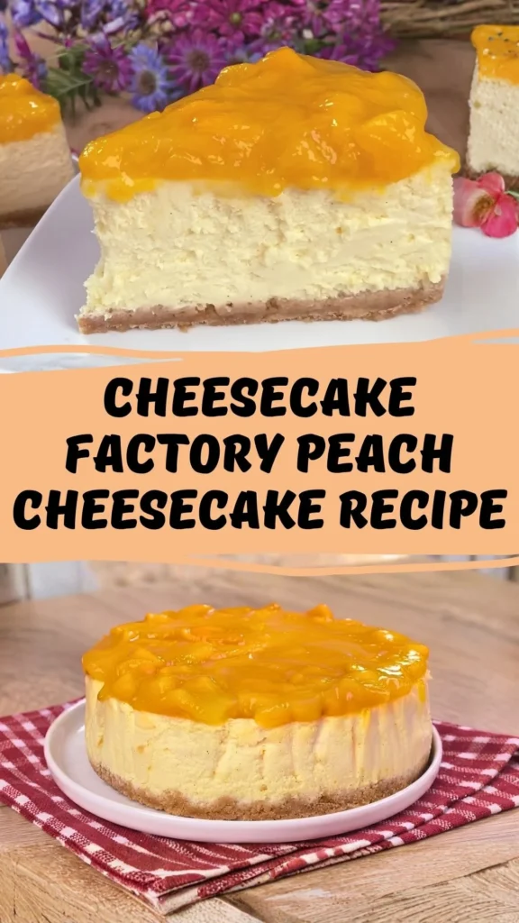 Easy Cheesecake Factory Peach Cheesecake Recipe