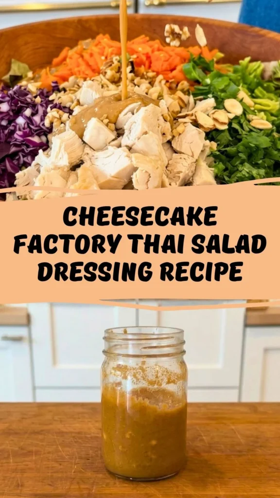 Easy Cheesecake Factory Thai Salad Dressing Recipe