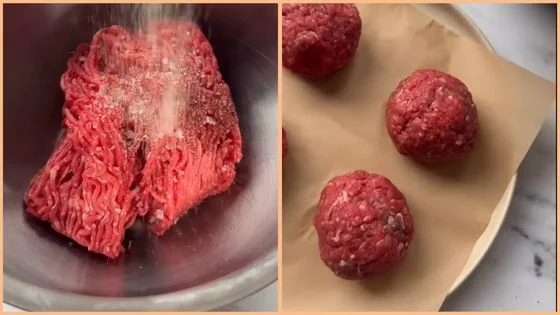 Form the Burger Balls