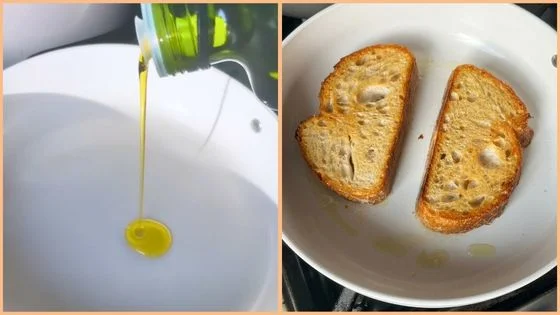 Fry the sourdough