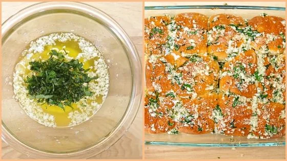 Make the garlic butter topping