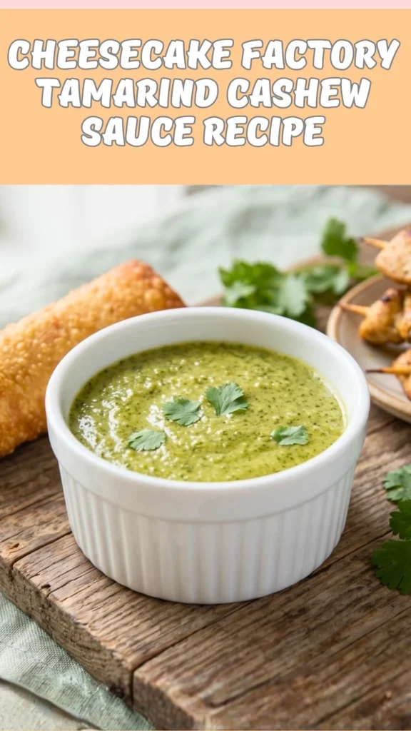 Cheesecake Factory Tamarind Cashew Sauce