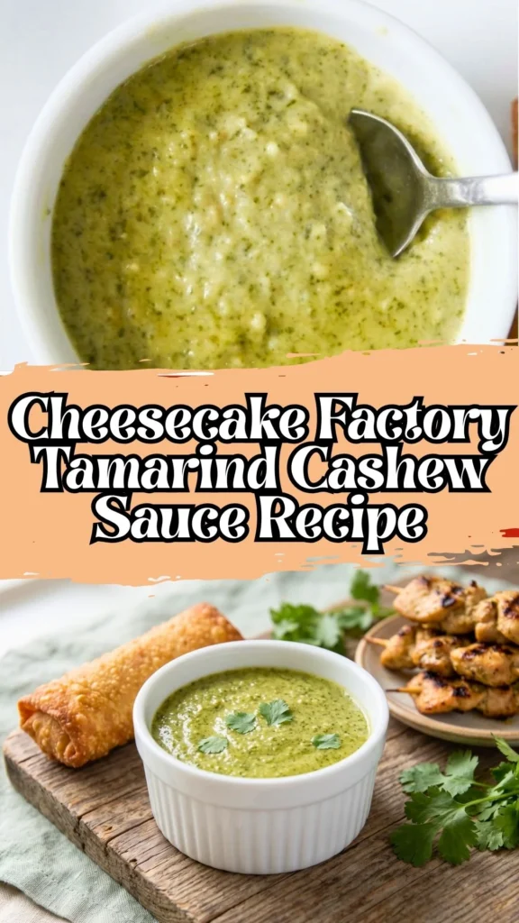 Copycat Cheesecake Factory Tamarind Cashew Sauce