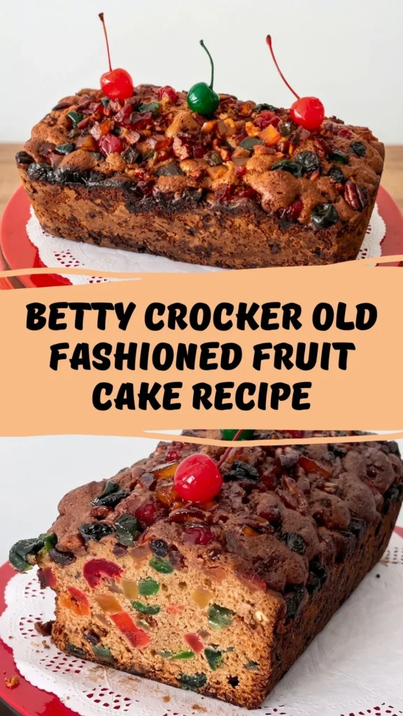 Easy Betty Crocker Old Fashioned Fruit Cake