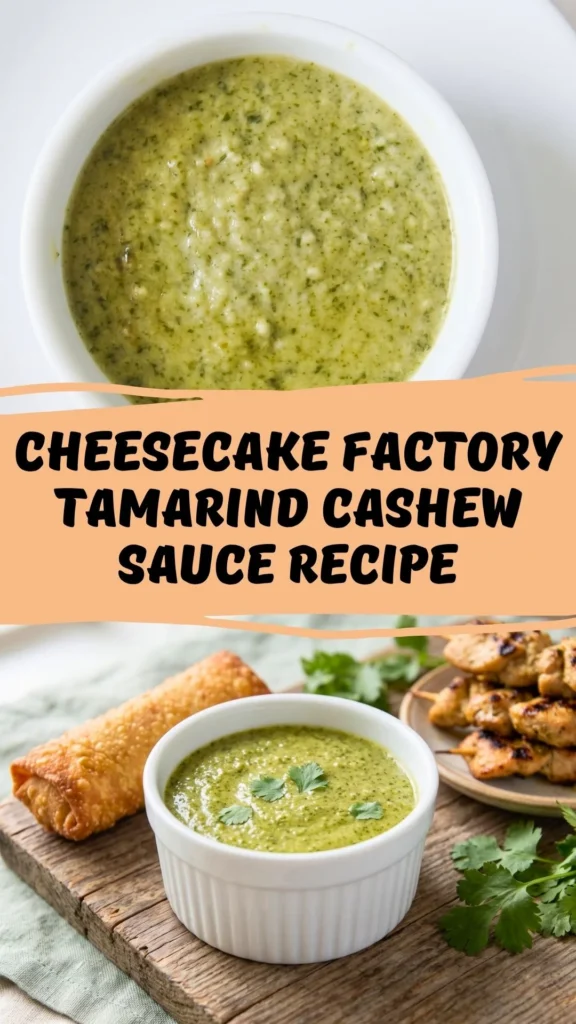 Easy Cheesecake Factory Tamarind Cashew Sauce