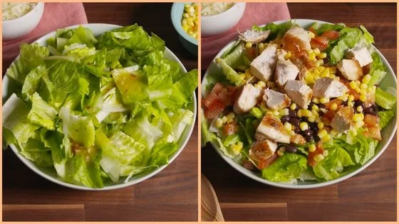 Prepare the salad